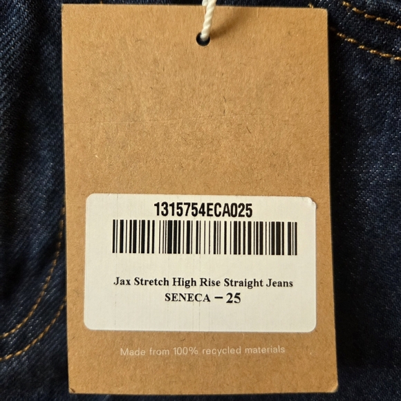 Reformation Jax High Rise Straight Jeans Dark Wash Size 25 - Picture 7 of 7